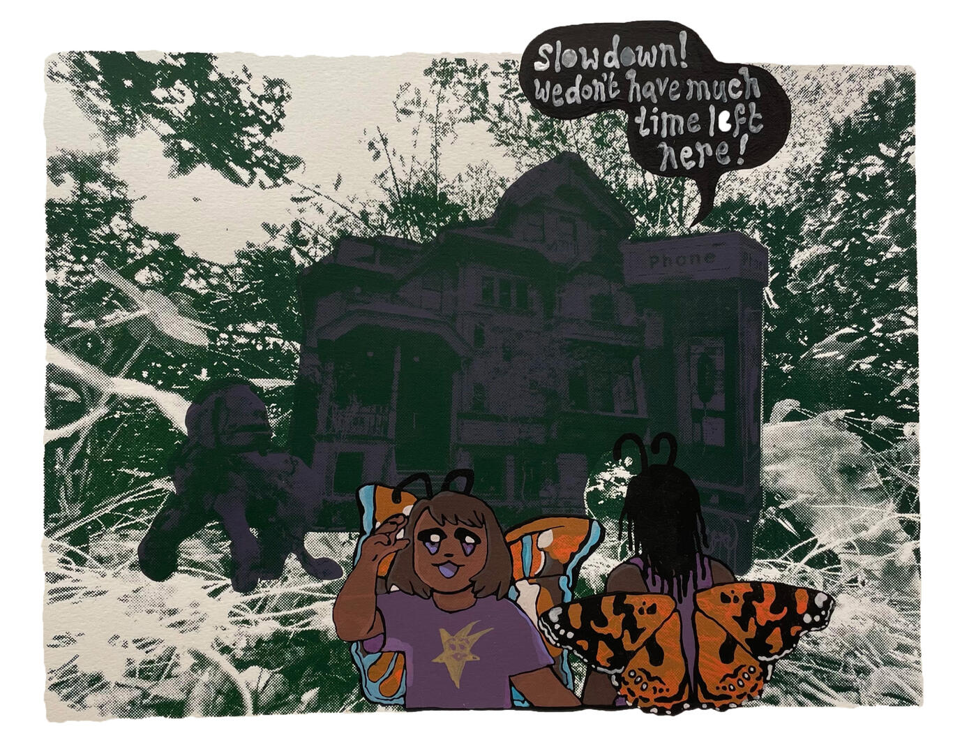 oakland farewell, screenprint 2022