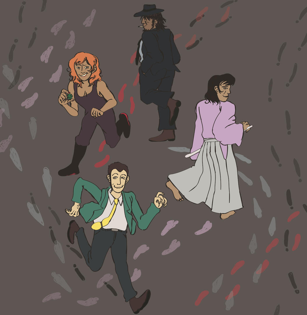 lupin pattern, digital (adobe illustrator) 2022